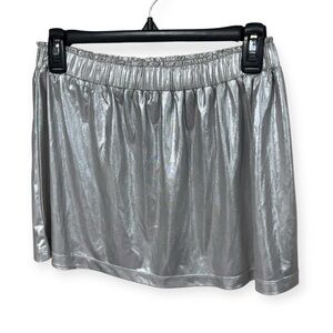 Masala Kids‎ Girls Metallic Silver Mini Skirt Size 6X